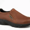 'Roper' Men's Tumbled Leather Performance Slip On - Brown