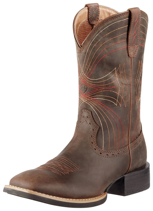 'Ariat' Men's Sport Western Square Toe - Brown 4 'Ariat' Men's Sport Western Square Toe - Brown - Image 2