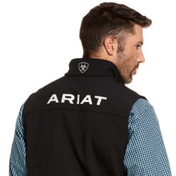 'Ariat' Men's Logo 2.0 Softshell Vest - Black 8 'Ariat' Men's Logo 2.0 Softshell Vest - Black -Outdoor Clothing Store 10028321 detail01 1024x1024@2x