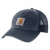 'Carhartt' Men's Adjustable Canvas Mesh-Back Cap - Navy -Outdoor Clothing Store 100286 412 S19 1024x1024@2x