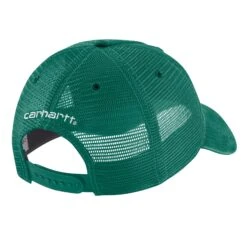 'Carhartt' Men's Adjustable Canvas Mesh-Back Cap - Cadmium Green -Outdoor Clothing Store 100286 L06 Back MF22 e 1024x1024@2x