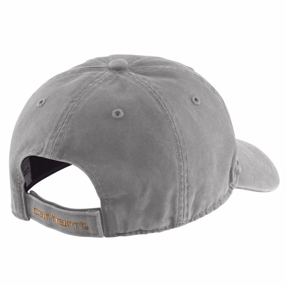 'Carhartt' Men's Adjustable Canvas Cap - Asphalt 3 'Carhartt' Men's Adjustable Canvas Cap - Asphalt - Image 2