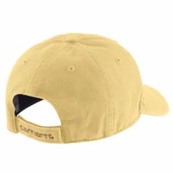 'Carhartt' Men's Adjustable Canvas Cap - Pale Sun -Outdoor Clothing Store 100289 Y24 Back MS22 1024x1024@2x