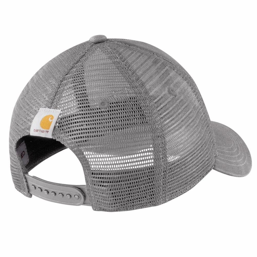 'Carhartt' Men's Canvas Mesh-Back Logo Graphic Cap - Asphalt 4 'Carhartt' Men's Canvas Mesh-Back Logo Graphic Cap - Asphalt - Image 2