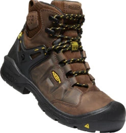 'Keen Utility' Men's 6" Dover WP EH Comp Toe - Dark Earth / Black -Outdoor Clothing Store 1021467 3Q large 1024x1024@2x