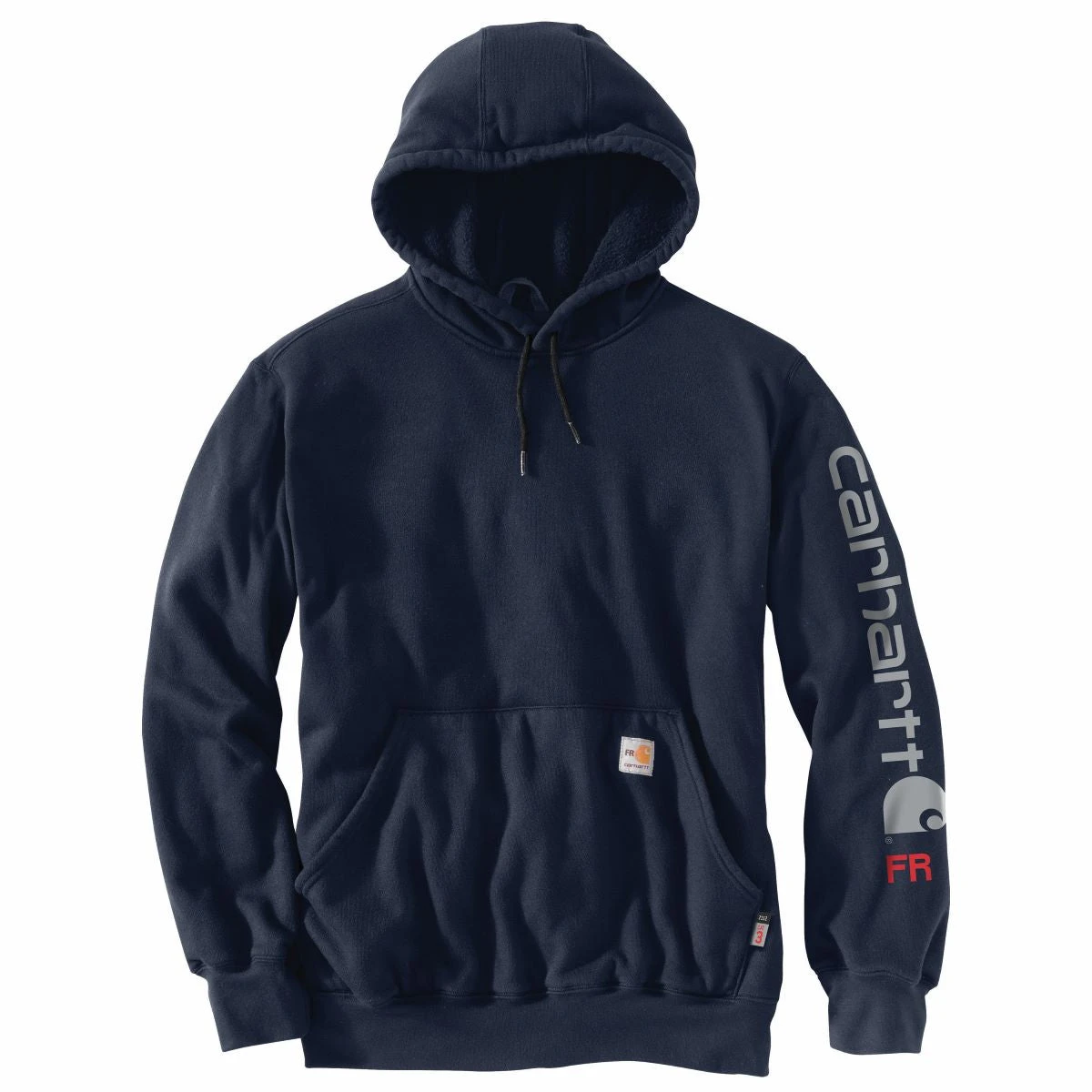 'Carhartt' Men's Flame-Resistant Force® Midweight Logo Sweatshirt - Navy 3 'Carhartt' Men's Flame-Resistant Force® Midweight Logo Sweatshirt - Navy