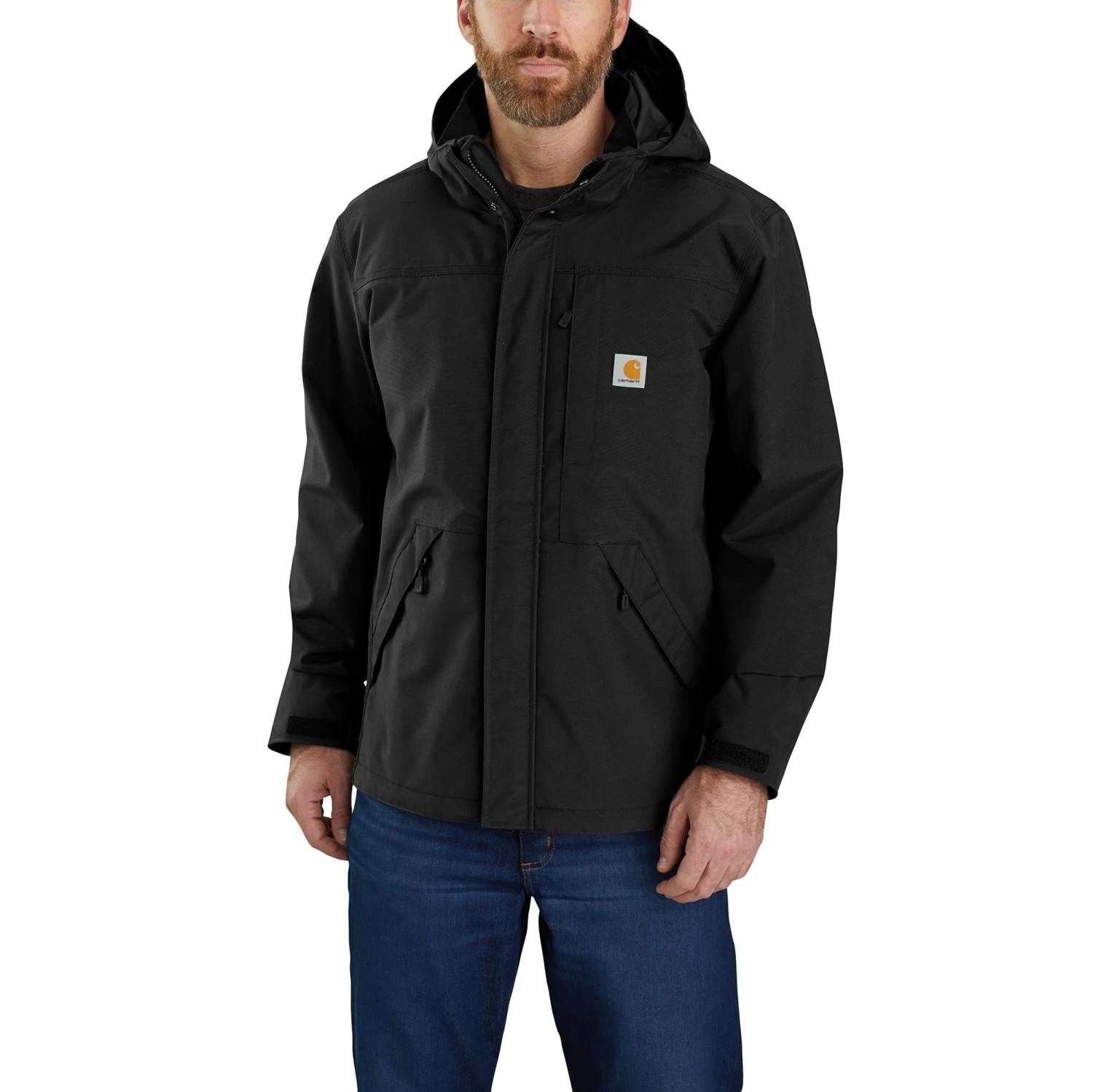 'Carhartt' Men's Storm Defender Loose Fit Heavyweight Jacket - Black 3 'Carhartt' Men's Storm Defender Loose Fit Heavyweight Jacket - Black