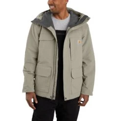 'Carhartt' Men's Super Dux™ Relaxed Fit Insulated Traditional Coat-Level 4 Extreme Warmth Rating - Greige -Outdoor Clothing Store 105002 E00 AVF MF21 b V4 1024x1024@2x