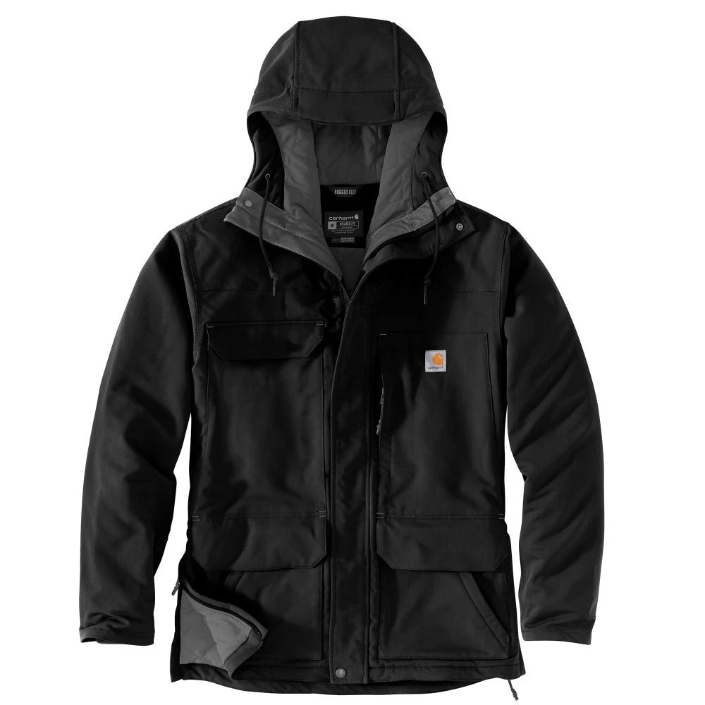 'Carhartt' Men's Super Dux™ Relaxed Fit Insulated Traditional Coat-Level 4 Extreme Warmth Rating - Black 5 'Carhartt' Men's Super Dux™ Relaxed Fit Insulated Traditional Coat-Level 4 Extreme Warmth Rating - Black - Image 3