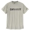 'Carhartt' Men's Force® Relaxed Fit Midweight Block Logo T-Shirt - Malt -Outdoor Clothing Store 105203 W03 MS22 1024x1024@2x