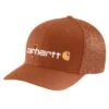 'Carhartt' Men's Rugged Flex Fitted Canvas Mesh-Back Logo Graphic Cap - Burnt Sienna -Outdoor Clothing Store 105353 227 Mf22 e 2 1024x1024@2x