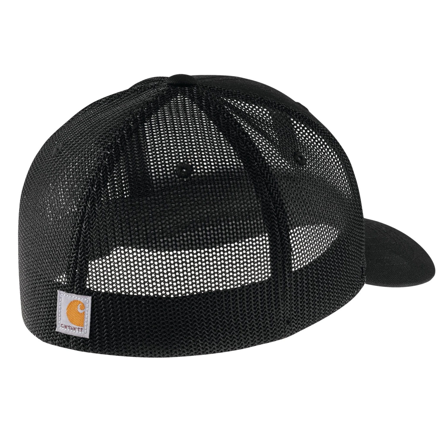 'Carhartt' Men's Rugged Flex Fitted Canvas Mesh-Back Logo Graphic Cap - Black 4 'Carhartt' Men's Rugged Flex Fitted Canvas Mesh-Back Logo Graphic Cap - Black - Image 2