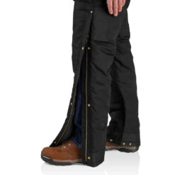 'Carhartt' Men's Loose Fit Firm Duck Insulated Biberall-Level 4 Extreme Warmth Rating - Black -Outdoor Clothing Store 105470 BLK FI01 MF22 b 1024x1024@2x