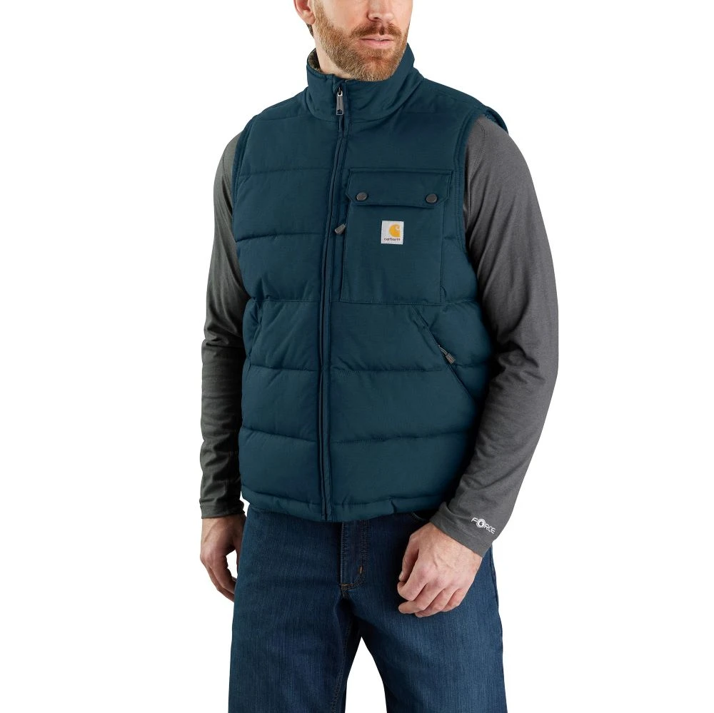 'Carhartt' Men's Montana Loose Fit Insulated Vest - Night Blue 3 'Carhartt' Men's Montana Loose Fit Insulated Vest - Night Blue