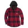 'Carhartt' Men's Rugged Flex® Flannel Fleece Lined Hooded Shirt Jac - Oxblood -Outdoor Clothing Store 105621 R09 MF22 e 1024x1024@2x