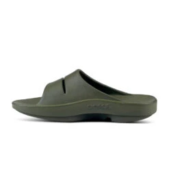 'OOFOS' Unisex OOahh Slide Sandal - Forest Green -Outdoor Clothing Store 1100FORGREEN shot4 1024x1024@2x
