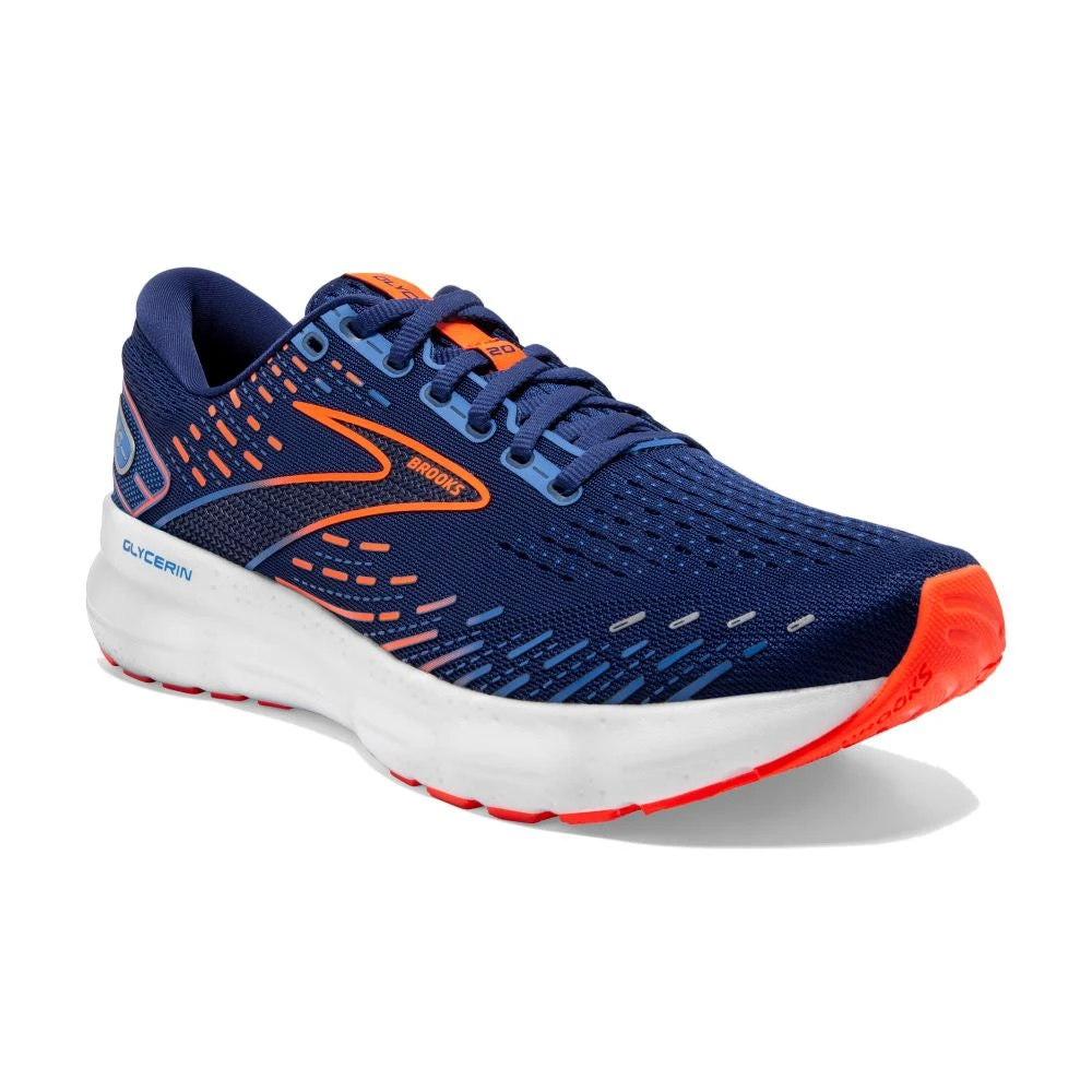 'Brooks' Men's Glycerin 20 - Blue Depths / Palace Blue / Orange 6 'Brooks' Men's Glycerin 20 - Blue Depths / Palace Blue / Orange - Image 4