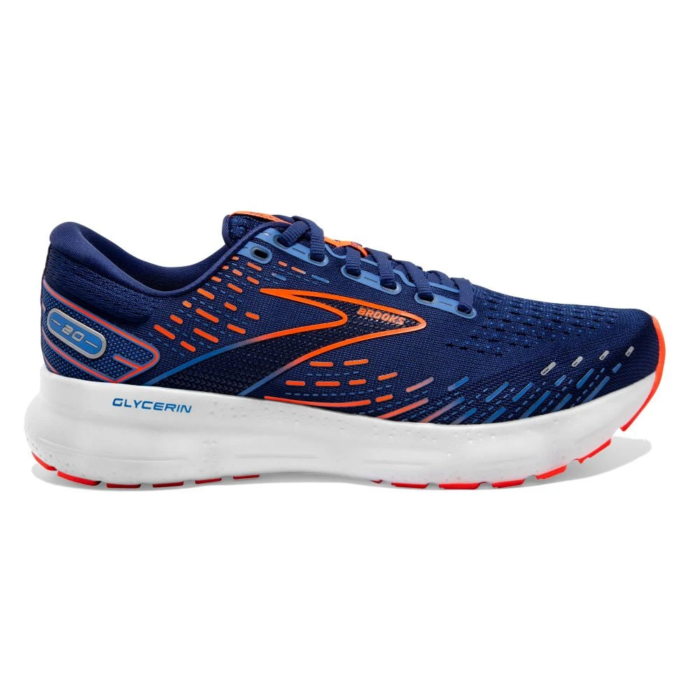 'Brooks' Men's Glycerin 20 - Blue Depths / Palace Blue / Orange 3 'Brooks' Men's Glycerin 20 - Blue Depths / Palace Blue / Orange