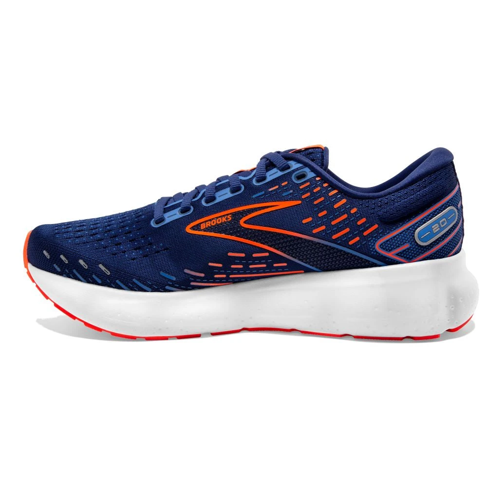 'Brooks' Men's Glycerin 20 - Blue Depths / Palace Blue / Orange 8 'Brooks' Men's Glycerin 20 - Blue Depths / Palace Blue / Orange - Image 6