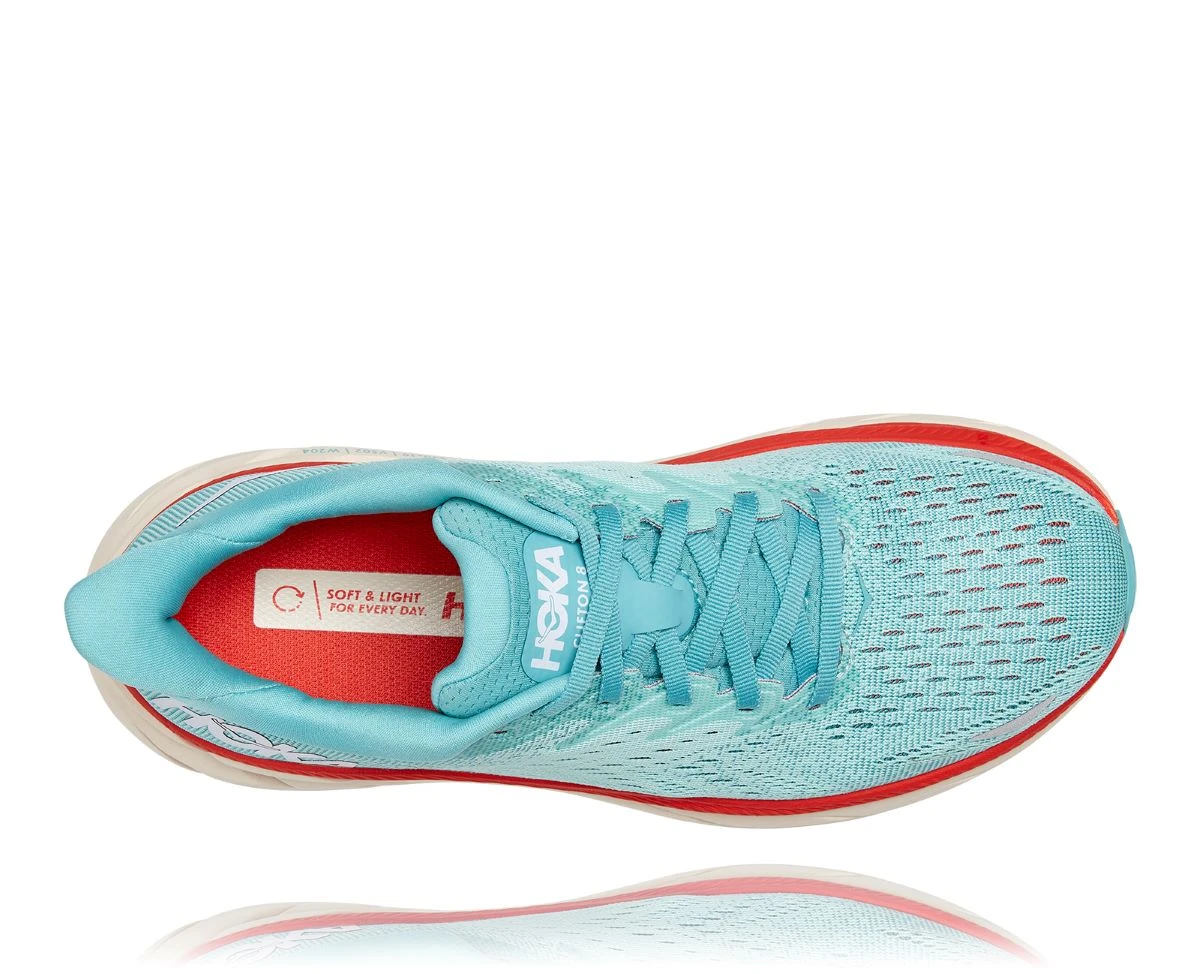 'Hoka' Women's Clifton 8 - Aquarelle / Eggshell Blue 4 'Hoka' Women's Clifton 8 - Aquarelle / Eggshell Blue - Image 2