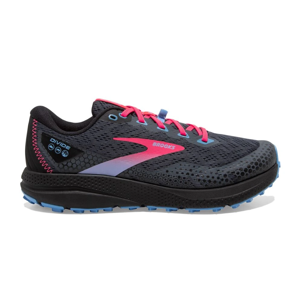 'Brooks' Women's Divide 3 - Ebony / Black / Diva Pink 3 'Brooks' Women's Divide 3 - Ebony / Black / Diva Pink