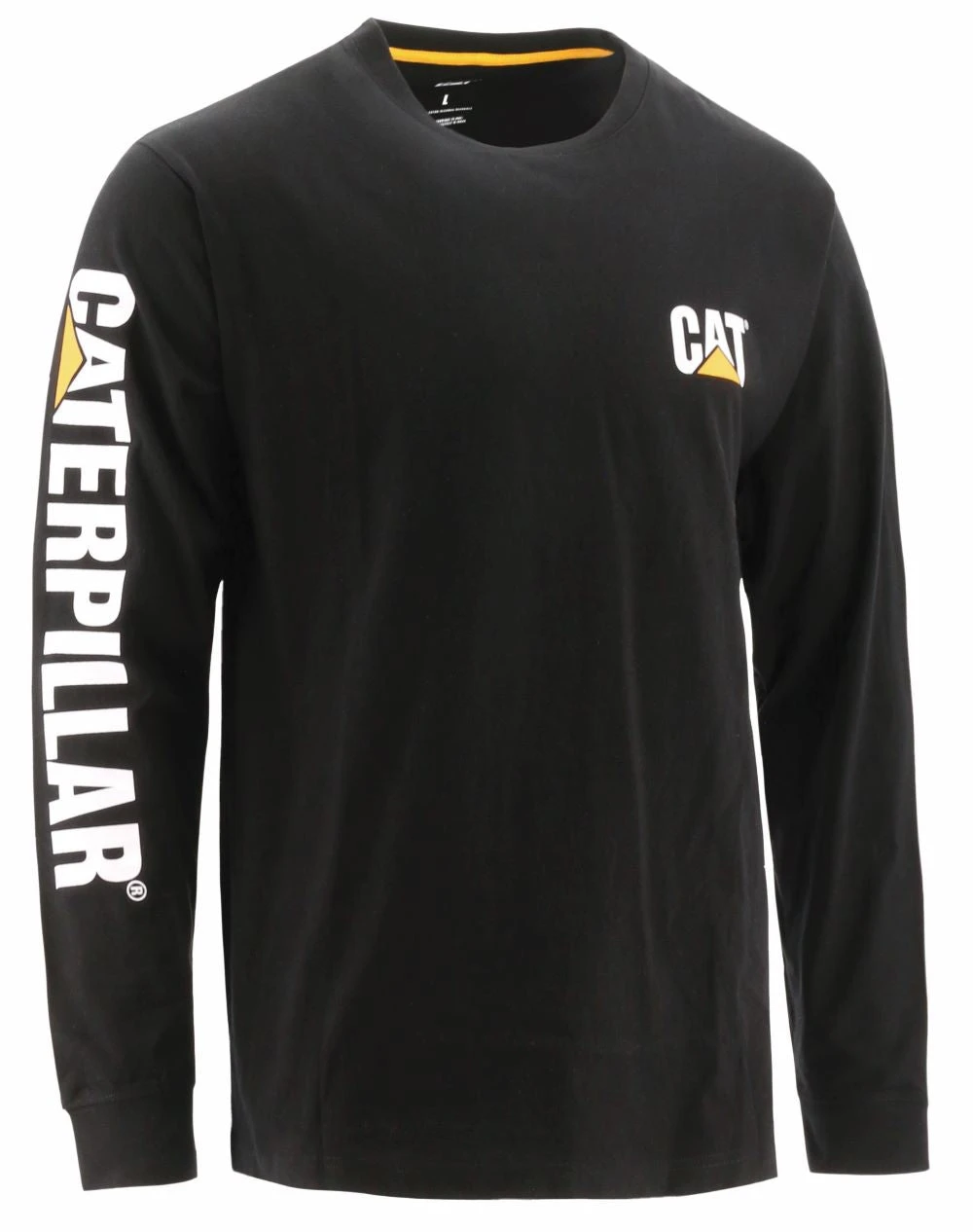 'Caterpillar' Men's Trademark Banner Tee - Black 3 'Caterpillar' Men's Trademark Banner Tee - Black