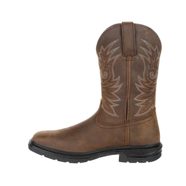 'Rocky' Men's 11" Worksmart SR WP Western - Brown 9 'Rocky' Men's 11" Worksmart SR WP Western - Brown - Image 7