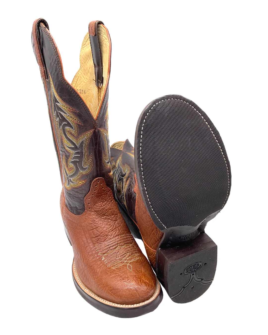 'Hondo' Men's 13" Western Boot - Walnut / Brown 5 'Hondo' Men's 13" Western Boot - Walnut / Brown - Image 3