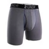 '2UNDR' Men's Swing Shift 6" Boxer Brief - Grey / Blue -Outdoor Clothing Store 2U01BB 001 1024x1024@2x