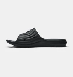'Under Armour' Men's Locker IV Slide Sandal - Black / Black / White 11 'Under Armour' Men's Locker IV Slide Sandal - Black / Black / White -Outdoor Clothing Store 3023758 001 A 1024x1024@2x