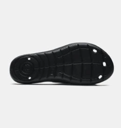 'Under Armour' Men's Locker IV Slide Sandal - Black / Black / White 9 'Under Armour' Men's Locker IV Slide Sandal - Black / Black / White -Outdoor Clothing Store 3023758 001 SOLE 1024x1024@2x