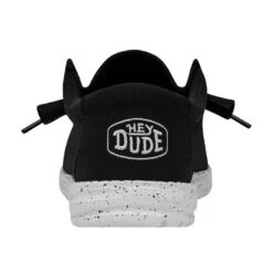 'Hey Dude' Men's Wally Slub Canvas - Black 12 'Hey Dude' Men's Wally Slub Canvas - Black -Outdoor Clothing Store 40009 001 WALLYSLUBCANVAS BLACK LEFTBACK 1024x1024@2x