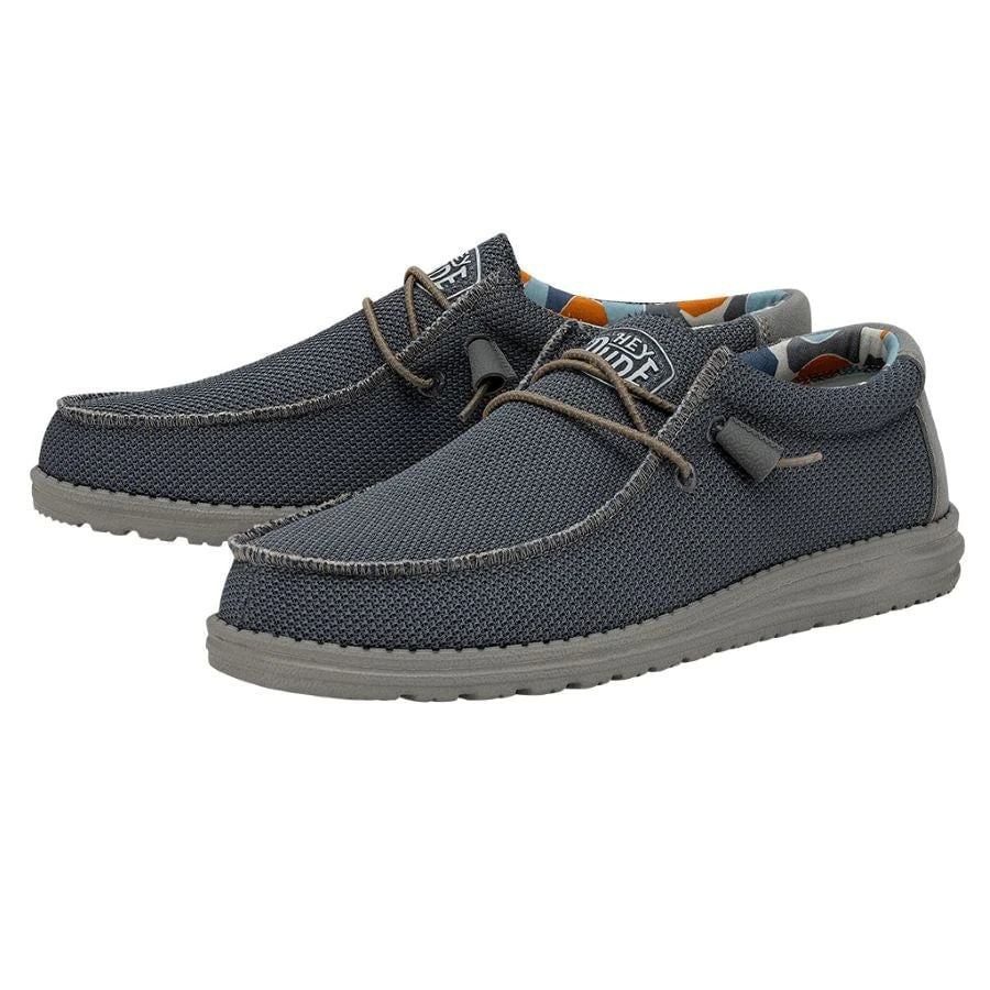 'Hey Dude' Men's Wally Sox Triple Needle - Blue Shadow 3 'Hey Dude' Men's Wally Sox Triple Needle - Blue Shadow