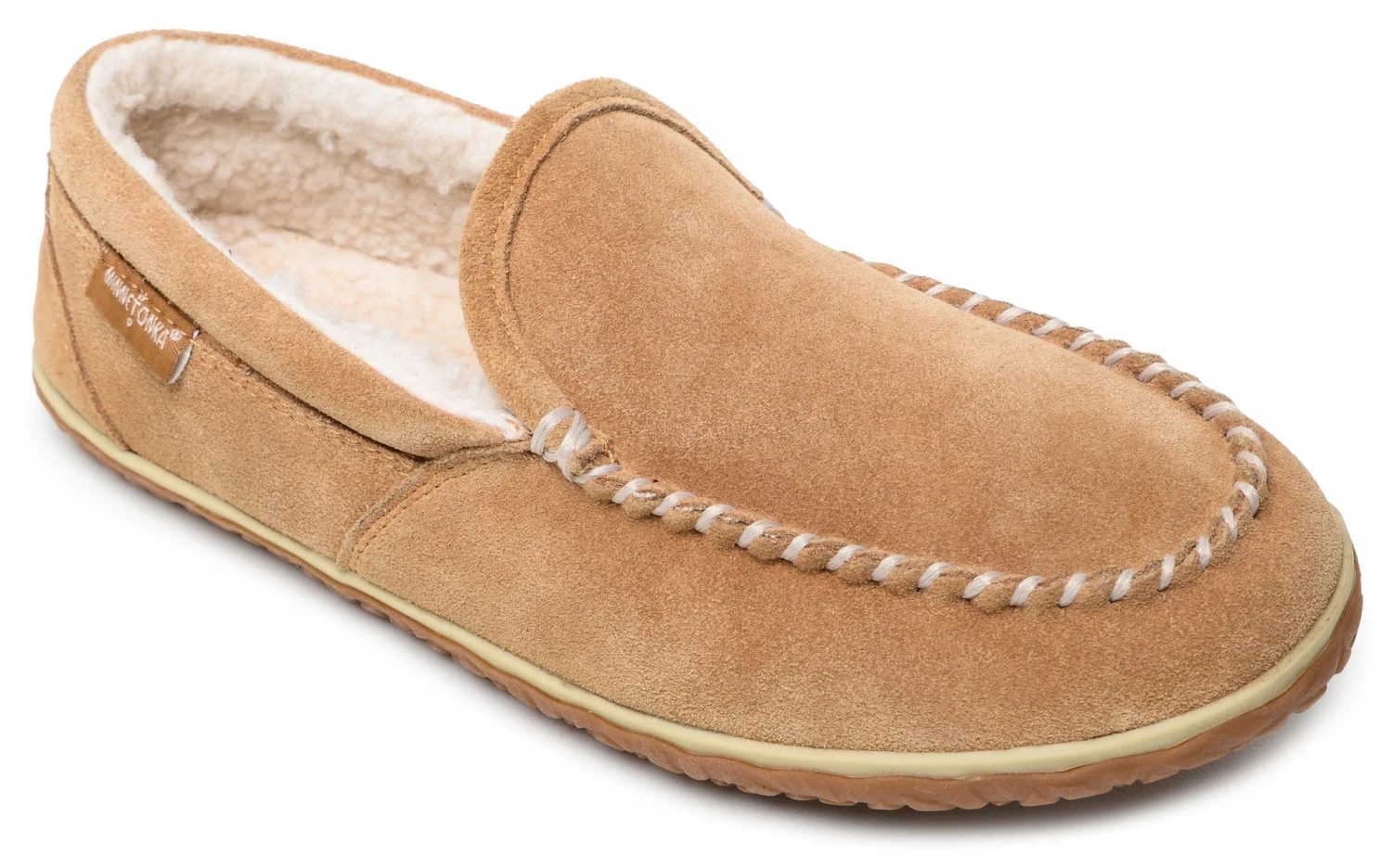 'Minnetonka' Men's Tilden Pile Lined Moc Slipper - Cinnamon 3 'Minnetonka' Men's Tilden Pile Lined Moc Slipper - Cinnamon