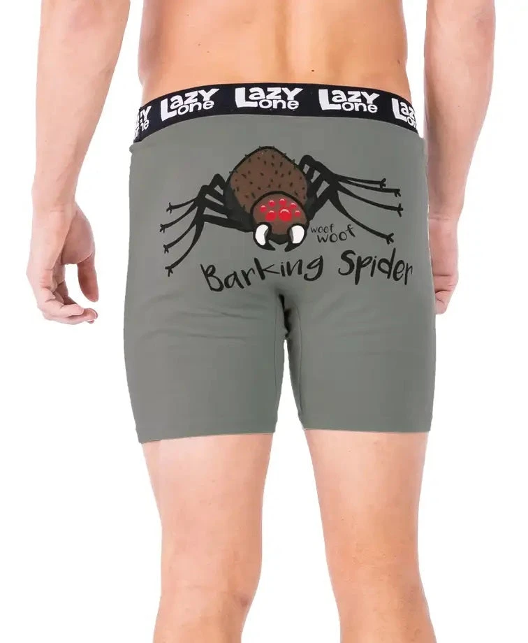 'Lazy One' Men's Barking Spider Boxer Brief - Grey 3 'Lazy One' Men's Barking Spider Boxer Brief - Grey