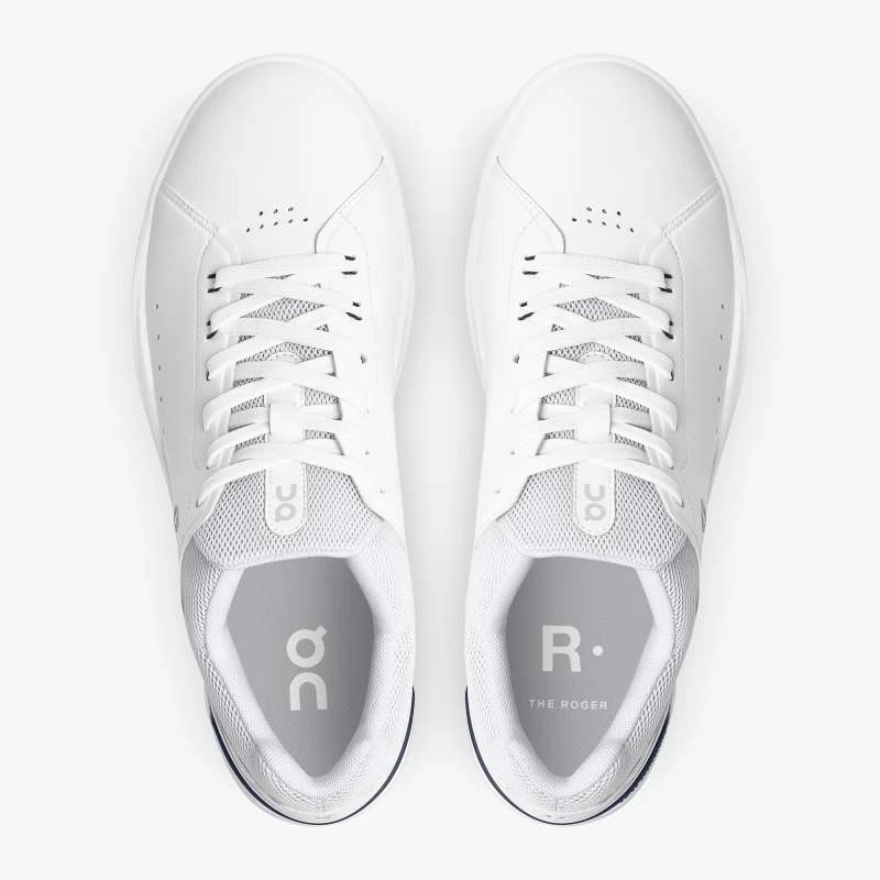 'On Running' Men's THE ROGER Advantage 1 Tennis Sneaker - White / Ink 4 'On Running' Men's THE ROGER Advantage 1 Tennis Sneaker - White / Ink - Image 2