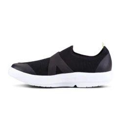 'OOFOS' Men's OOmg Mesh Low Slip On - White / Black -Outdoor Clothing Store 5080WHTBLK 4 1024x1024@2x
