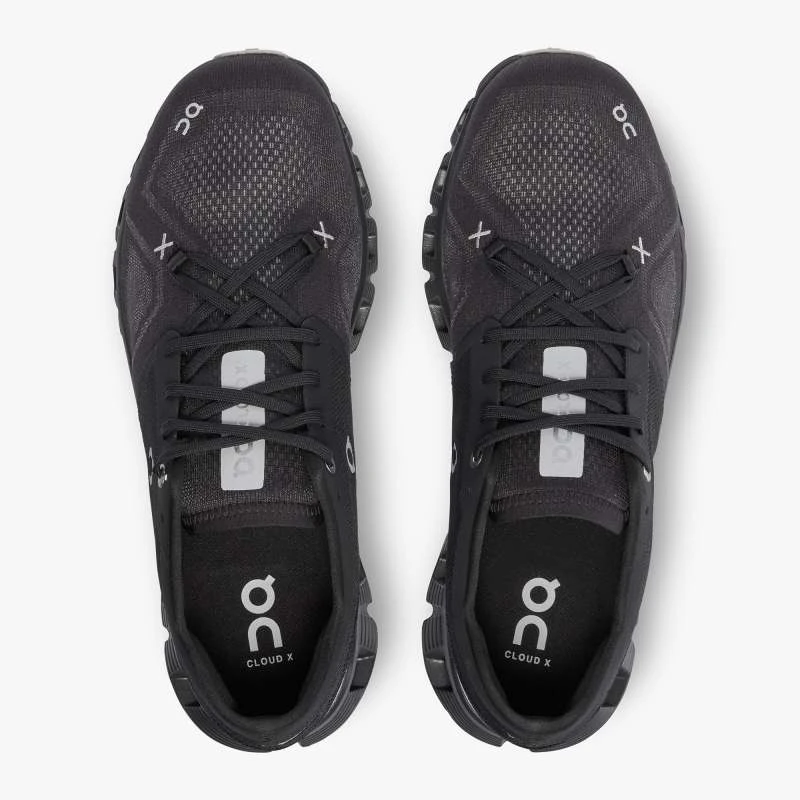 'On Running' Men's Cloud X 3 - Black 4 'On Running' Men's Cloud X 3 - Black - Image 2