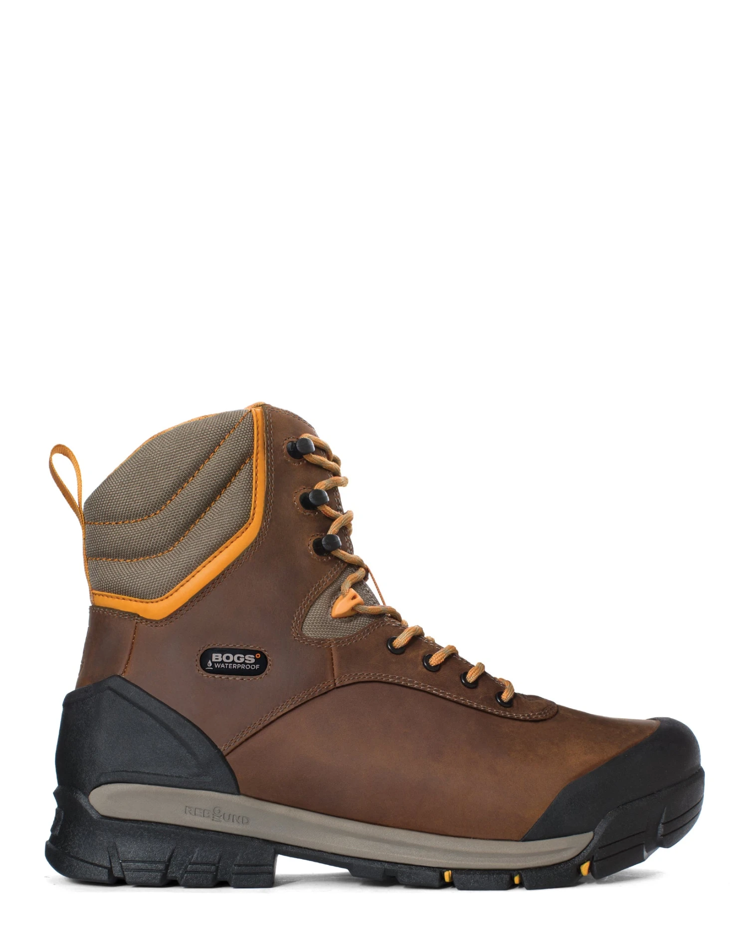 'Bogs' Men's 8" Bedrock WP Insulated Comp Toe - Brown / Gray / Black 3 'Bogs' Men's 8" Bedrock WP Insulated Comp Toe - Brown / Gray / Black