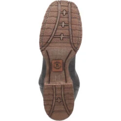 'Laredo' Men's Isaac Western Square Toe - Black / Distressed Maroon -Outdoor Clothing Store 7965 7 1024x1024@2x