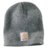 'Carhartt' Men's Acrylic Knit Beanie - Heather Grey / Coal Heather -Outdoor Clothing Store A205 093 S19 1024x1024@2x