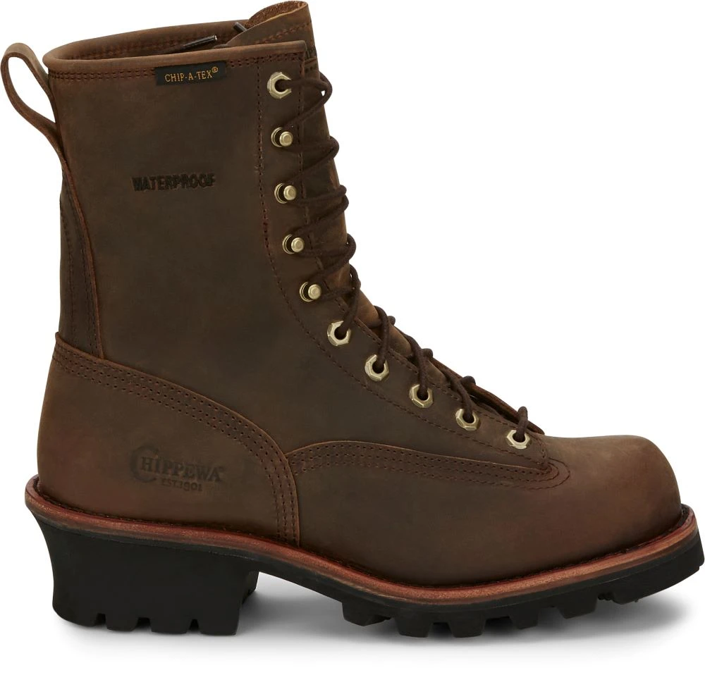 'Chippewa' Men's 8" Paladin Bay Apache WP Soft Toe - Brown 3 'Chippewa' Men's 8" Paladin Bay Apache WP Soft Toe - Brown