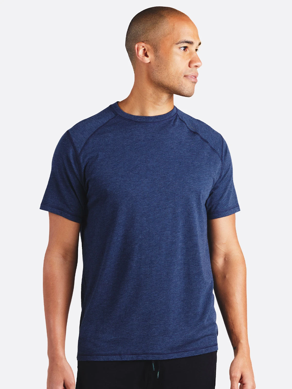 'TASC' Men's Carrollton Bamboo Tee - Classic Navy Heather 3 'TASC' Men's Carrollton Bamboo Tee - Classic Navy Heather