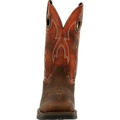 'Durango' Men's 12" REBEL Western Square Toe - CIMARRON BROWN -Outdoor Clothing Store DDB0327 front 1024x1024@2x