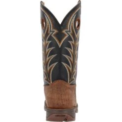 'Durango' Men's 12" Rebel Western Round Toe - Oak Bark / Midnight -Outdoor Clothing Store DDB0428 back 1024x1024@2x