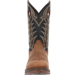 'Durango' Men's 12" Rebel Western Round Toe - Oak Bark / Midnight -Outdoor Clothing Store DDB0428 front 1024x1024@2x