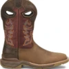 'Double H' Men's 11" Alridge Phantom Rider EH Western Square Toe - Brown