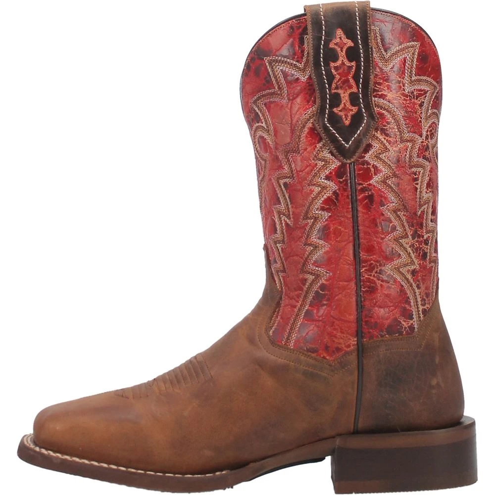 'Dan Post' Men's 11" Killeen Western Square Toe - Tan / Red 12 'Dan Post' Men's 11" Killeen Western Square Toe - Tan / Red - Image 10