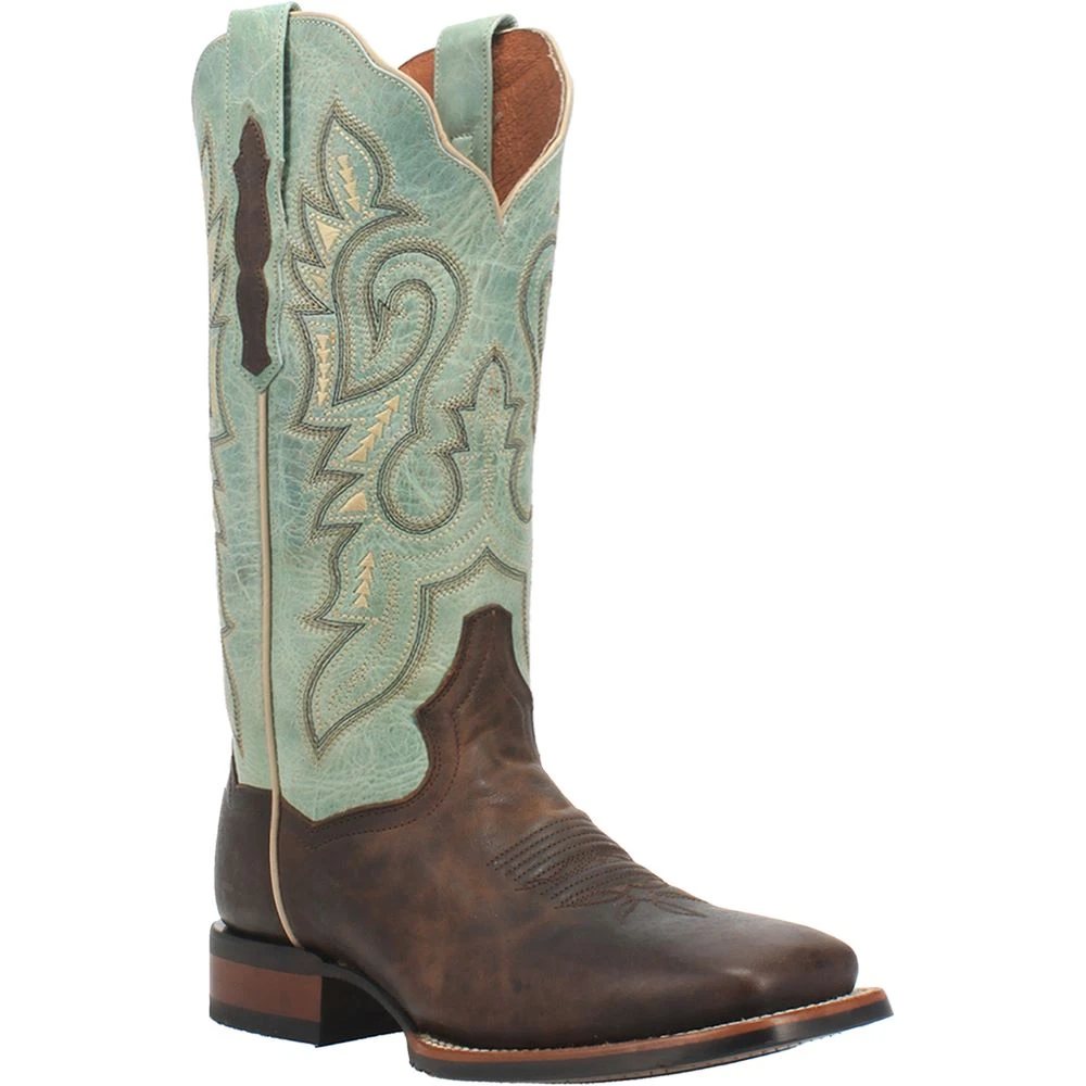 'Dan Post' Women's 13" Malani Square Toe - Chocolate / Mint 8 'Dan Post' Women's 13" Malani Square Toe - Chocolate / Mint - Image 6