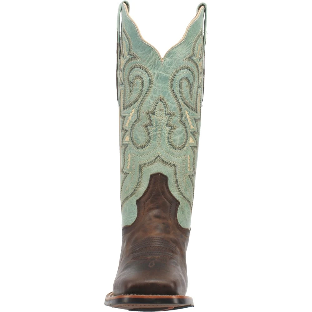 'Dan Post' Women's 13" Malani Square Toe - Chocolate / Mint 6 'Dan Post' Women's 13" Malani Square Toe - Chocolate / Mint - Image 4